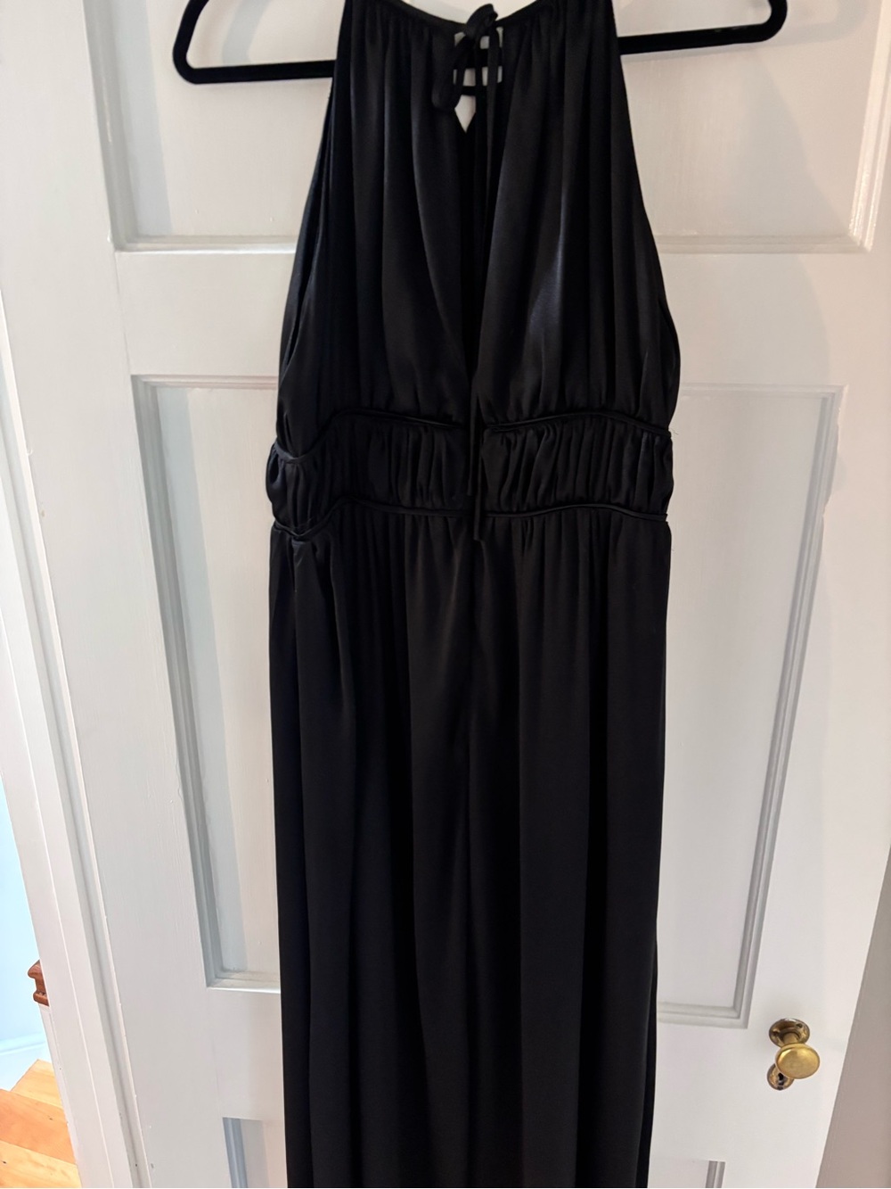 Mango Black Halter-Style Maxi Dress